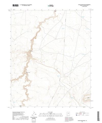 United States Geological Survey Chavez Mountain NE, AZ (2021, 24000-Scale) digital map