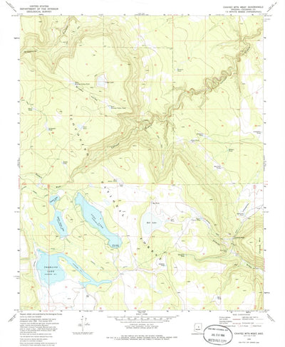 United States Geological Survey Chavez Mountain West, AZ (1970, 24000-Scale) digital map