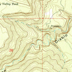 United States Geological Survey Chavez Mountain West, AZ (1970, 24000-Scale) digital map