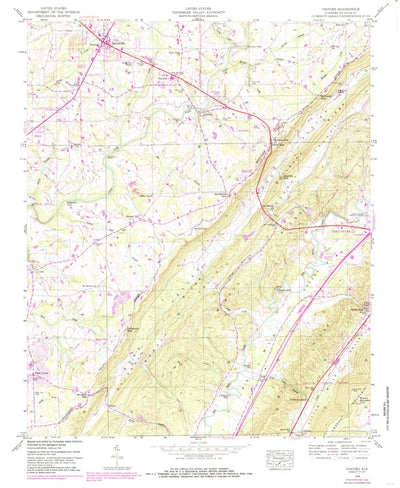 United States Geological Survey Chavies, AL (1946, 24000-Scale) digital map