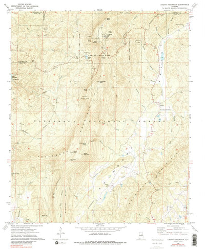 United States Geological Survey Cheaha Mountain, AL (1969, 24000-Scale) digital map