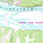 United States Geological Survey Cheatham Dam, TN (1957, 24000-Scale) digital map