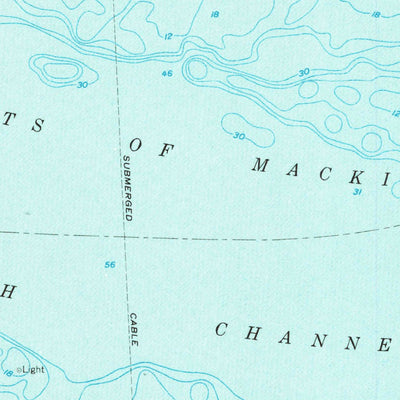 United States Geological Survey Cheboygan, MI (1957, 62500-Scale) digital map
