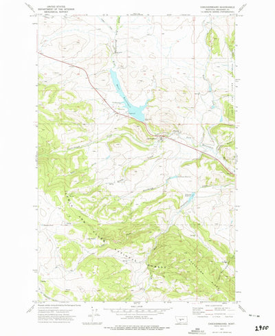 United States Geological Survey Checkerboard, MT (1972, 24000-Scale) digital map