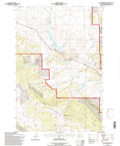 United States Geological Survey Checkerboard, MT (1995, 24000-Scale) digital map
