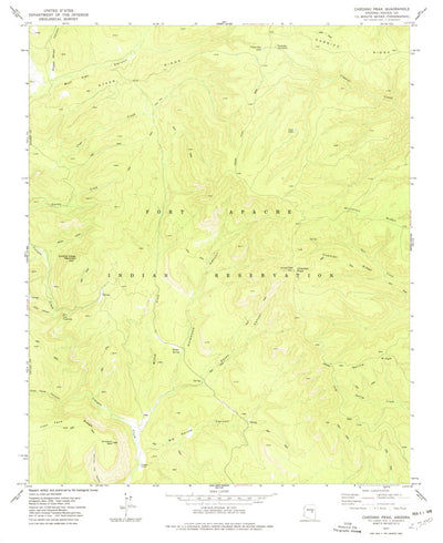 United States Geological Survey Chediski Peak, AZ (1977, 24000-Scale) digital map