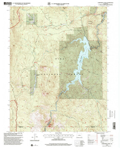 United States Geological Survey Cheesman Lake, CO (1994, 24000-Scale) digital map
