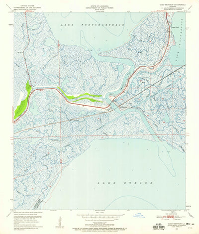 United States Geological Survey Chef Menteur, LA (1951, 24000-Scale) digital map