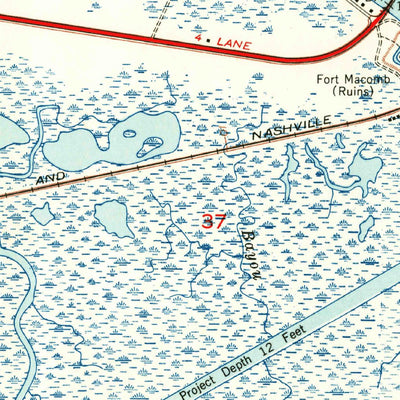 United States Geological Survey Chef Menteur, LA (1951, 24000-Scale) digital map