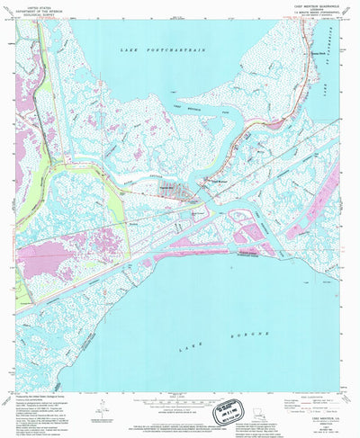 United States Geological Survey Chef Menteur, LA (1967, 24000-Scale) digital map