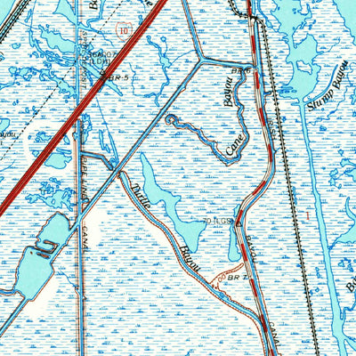 United States Geological Survey Chef Menteur, LA (1969, 62500-Scale) digital map