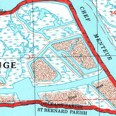 United States Geological Survey Chef Menteur, LA (1998, 24000-Scale) digital map