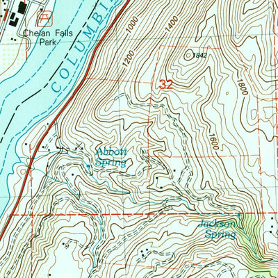 United States Geological Survey Chelan Falls, WA (2004, 24000-Scale) digital map