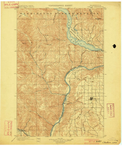 United States Geological Survey Chelan, WA (1901, 125000-Scale) digital map