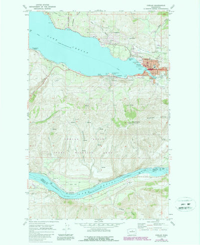 United States Geological Survey Chelan, WA (1968, 24000-Scale) digital map