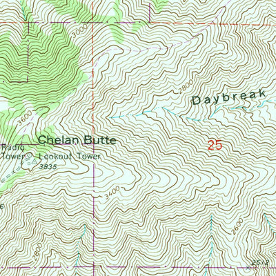 United States Geological Survey Chelan, WA (1968, 24000-Scale) digital map