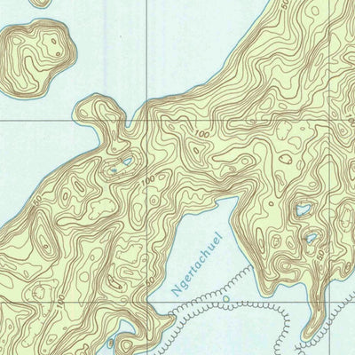 United States Geological Survey Chelbacheb (Rock Islands) North, PW (1998, 25000-Scale) digital map