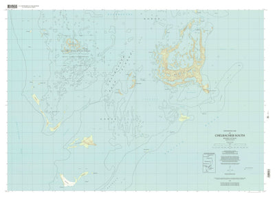 United States Geological Survey Chelbacheb (Rock Islands) South, PW (1998, 25000-Scale) digital map