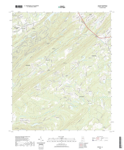United States Geological Survey Chelsea, AL (2020, 24000-Scale) digital map