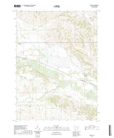 United States Geological Survey Chelsea, IA (2022, 24000-Scale) digital map