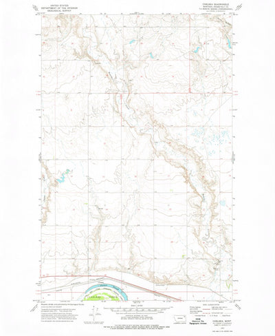 United States Geological Survey Chelsea, MT (1972, 24000-Scale) digital map