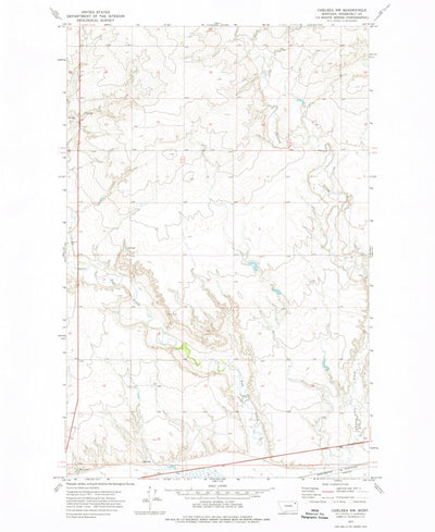 United States Geological Survey Chelsea NW, MT (1972, 24000-Scale) digital map