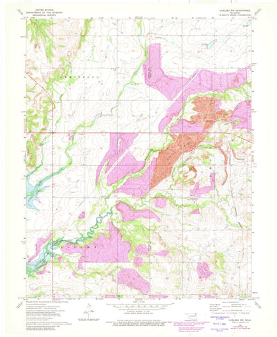 United States Geological Survey Chelsea NW, OK (1972, 24000-Scale) digital map