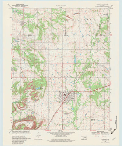 United States Geological Survey Chelsea, OK (1970, 24000-Scale) digital map