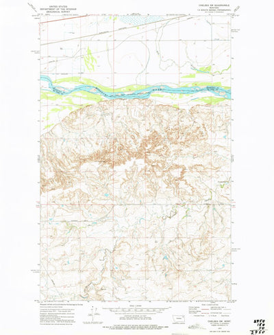 United States Geological Survey Chelsea SW, MT (1972, 24000-Scale) digital map
