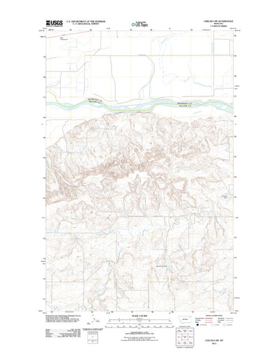 United States Geological Survey Chelsea SW, MT (2011, 24000-Scale) digital map