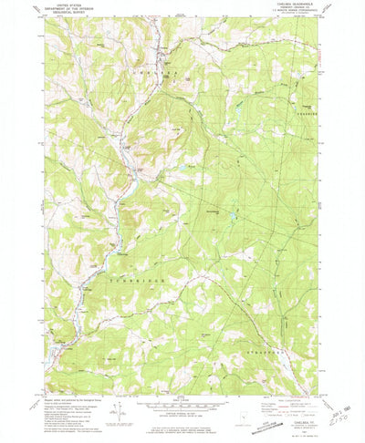 United States Geological Survey Chelsea, VT (1981, 24000-Scale) digital map