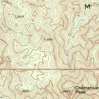 United States Geological Survey Chemehuevi Peak, CA (1971, 24000-Scale) digital map