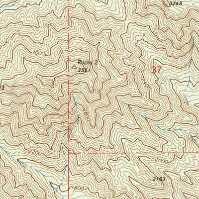 United States Geological Survey Chemehuevi Peak, CA (1971, 24000-Scale) digital map