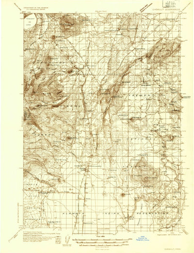 United States Geological Survey Chemult, OR (1935, 96000-Scale) digital map