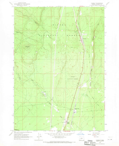 United States Geological Survey Chemult, OR (1967, 24000-Scale) digital map