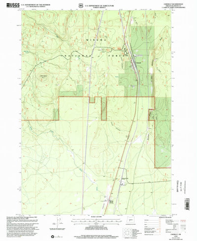 United States Geological Survey Chemult, OR (1999, 24000-Scale) digital map