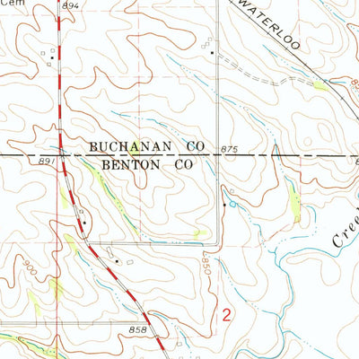 United States Geological Survey Cheney, IA (1973, 24000-Scale) digital map