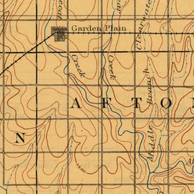 United States Geological Survey Cheney, KS (1901, 125000-Scale) digital map