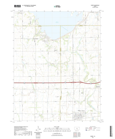 United States Geological Survey Cheney, KS (2022, 24000-Scale) digital map
