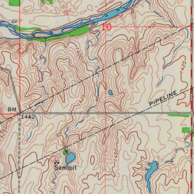 United States Geological Survey Cheney SE, KS (1965, 24000-Scale) digital map