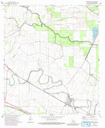 United States Geological Survey Cheneyville, LA (1972, 24000-Scale) digital map
