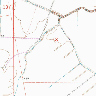 United States Geological Survey Cheneyville, LA (1972, 24000-Scale) digital map