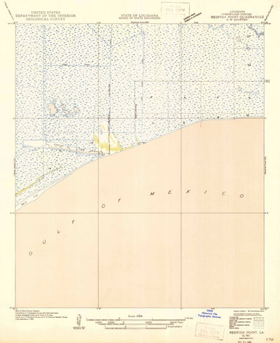 United States Geological Survey Cheniere Au Tigre, LA (1946, 31680-Scale) digital map