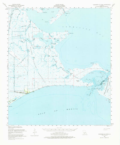 United States Geological Survey Cheniere Au Tigre, LA (1951, 62500-Scale) digital map