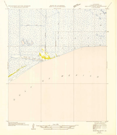 United States Geological Survey Cheniere Au Tigre, LA (1954, 31680-Scale) digital map
