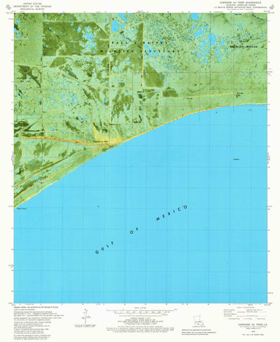 United States Geological Survey Cheniere Au Tigre, LA (1979, 24000-Scale) digital map