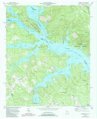 United States Geological Survey Chennault, GA-SC (1955, 24000-Scale) digital map