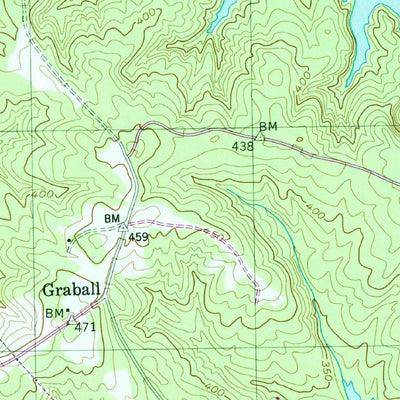 United States Geological Survey Chennault, GA-SC (1955, 24000-Scale) digital map