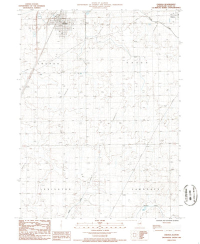 United States Geological Survey Chenoa, IL (1986, 24000-Scale) digital map
