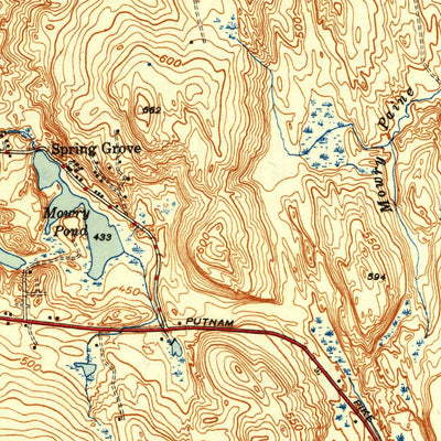 United States Geological Survey Chepachet, RI (1943, 31680-Scale) digital map